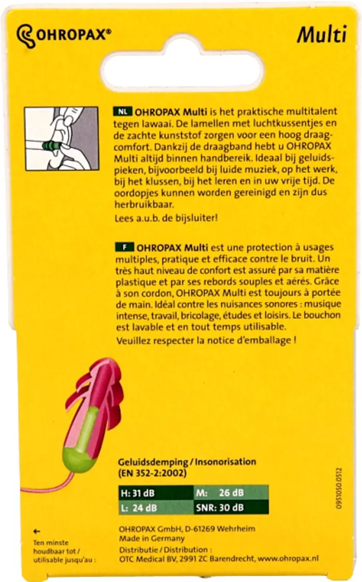 Ohropax Multi Oordopjes - Groen