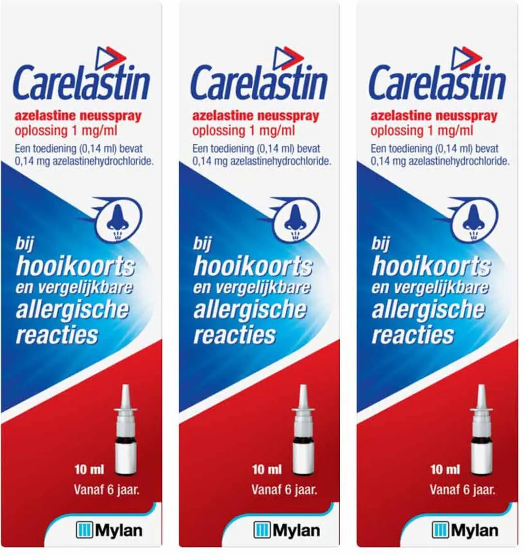 Carelastin Neusspray Hooikoorts - 3x10ml