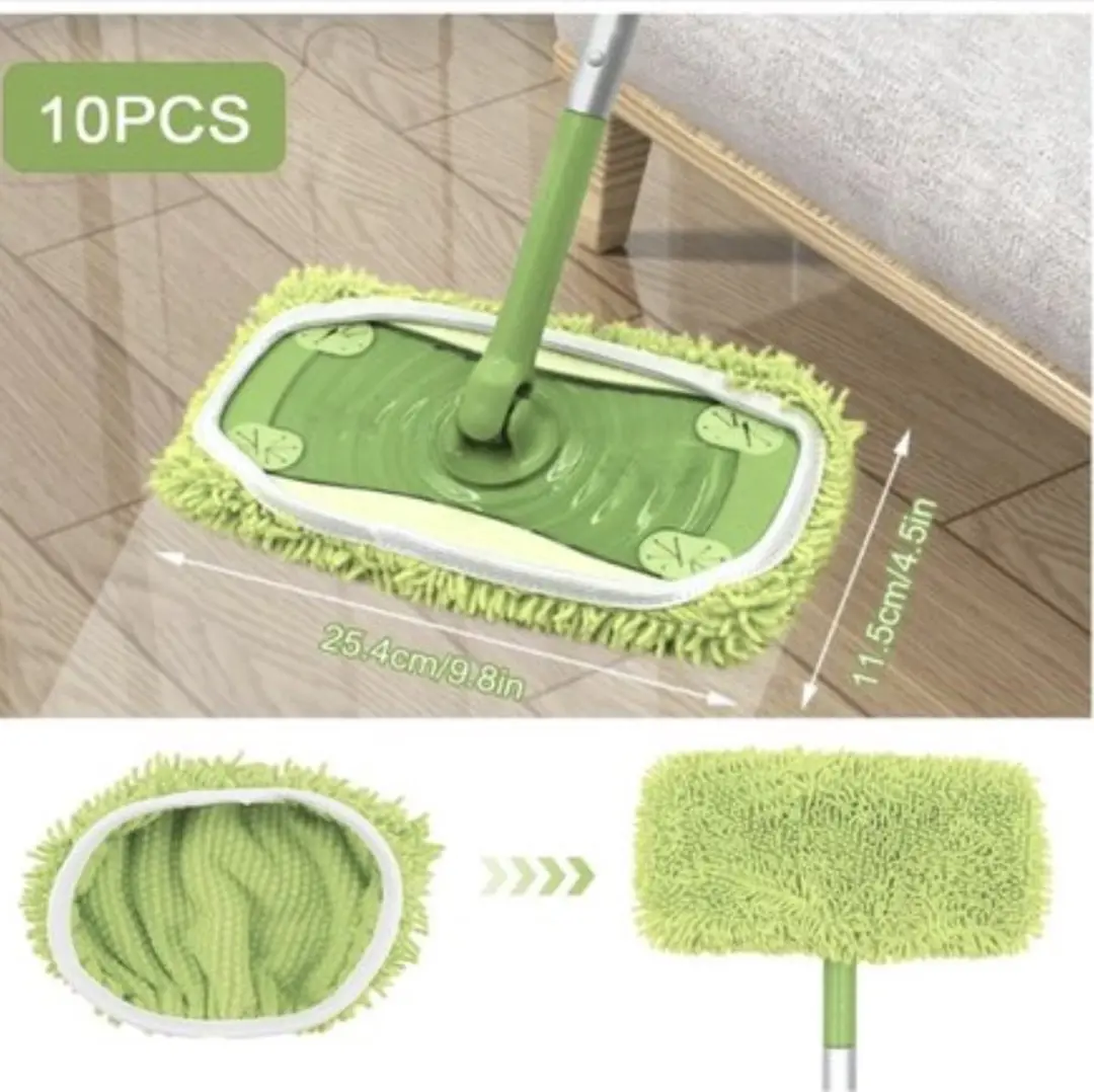 Swiffer Vloerdoeken Microvezel 10 Stuks - 25,4x11,5cm Groen - afbeelding 2 van 5