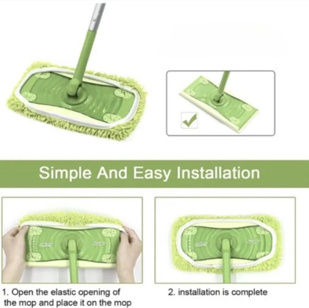 Swiffer Vloerdoeken Microvezel 10 Stuks - 25,4x11,5cm Groen - afbeelding 3 van 5