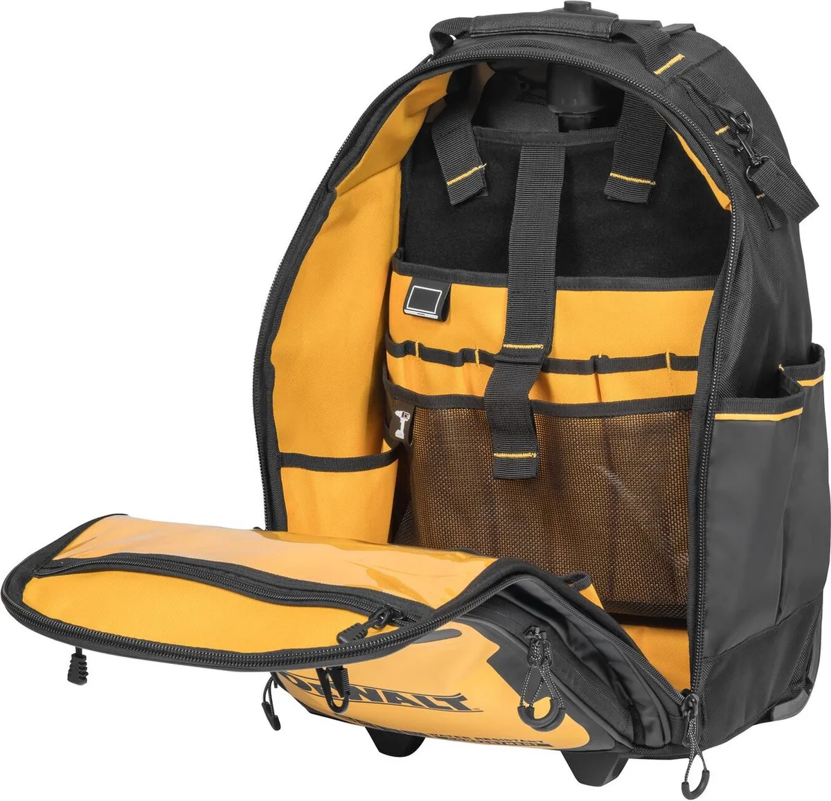 DeWalt DWST60101-1 Gereedschapsrugtas met wielen - 46-delig - Zwart/Geel - afbeelding 6 van 6