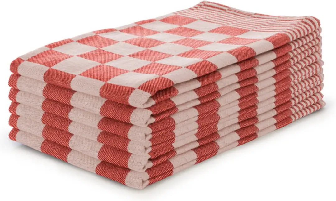 Ten Cate Blokdoeken Set Rood