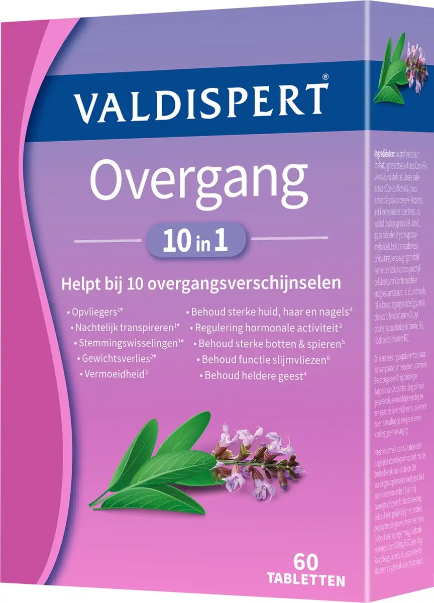 Valdispert Overgang 10 in 1 - 60 Tabletten