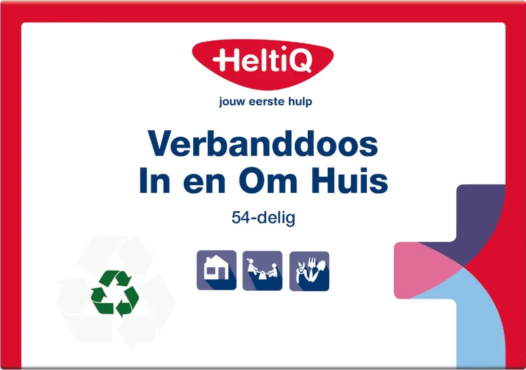 Heltiq Verbanddoos Huishouden - 4x Gaaskompressen 5x8,5cm + Zalfgaaskompres 10x7,5cm - afbeelding 6 van 6