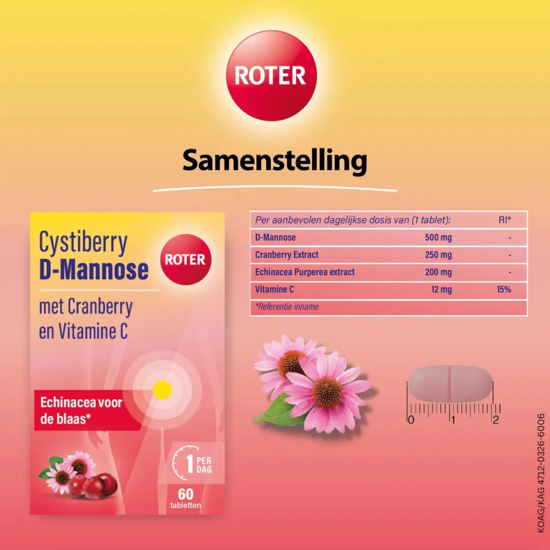 Roter Cystiberry D-Mannose 60 Tabletten