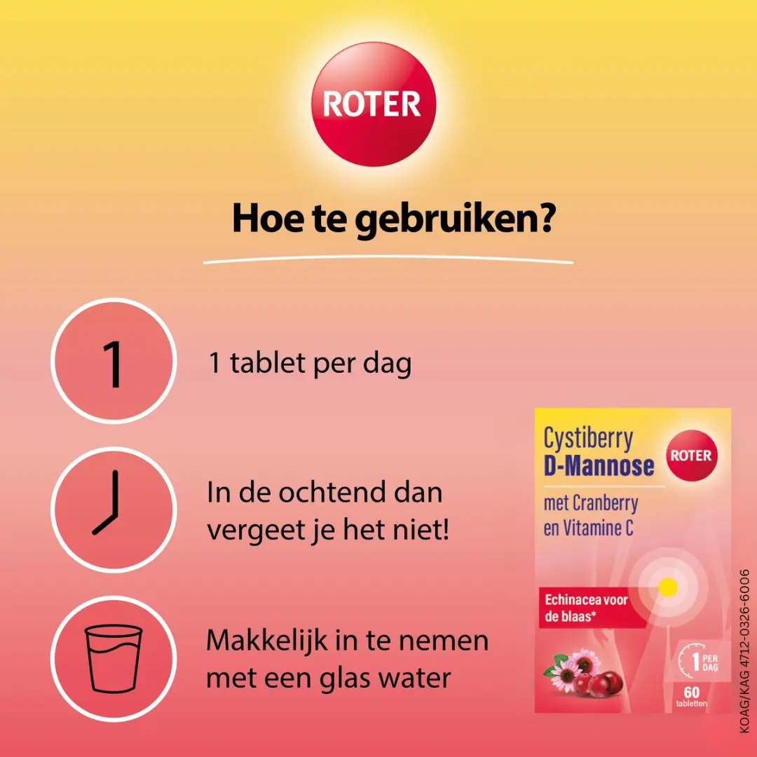 Roter Cystiberry D-Mannose 60 Tabletten