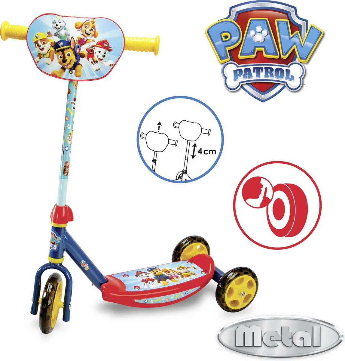 Smoby - Paw Patrol - Scooter - Step - Vanaf 3 jaar.