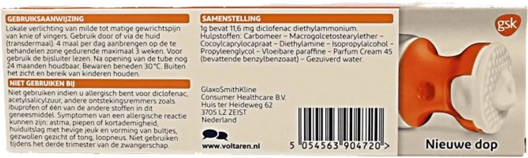 Voltaren Emulgel 1.16% Doseerdop 100g - afbeelding 6 van 6