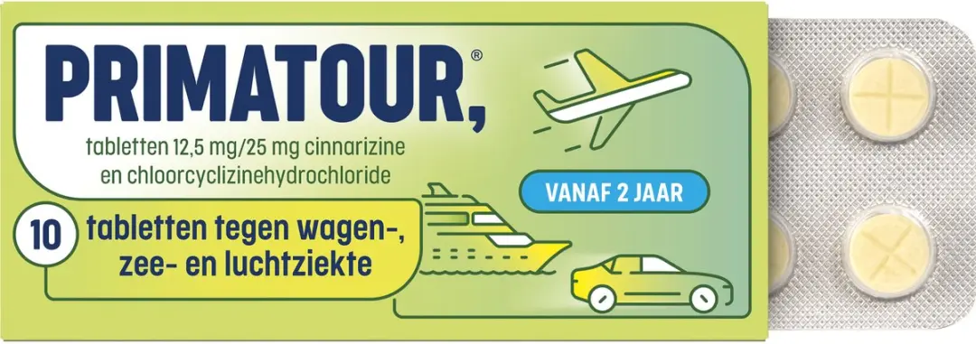 Primatour Reisziekte Tabletten 20 Stuks