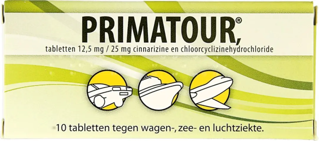 Primatour Reisziekte Tabletten 20 Stuks