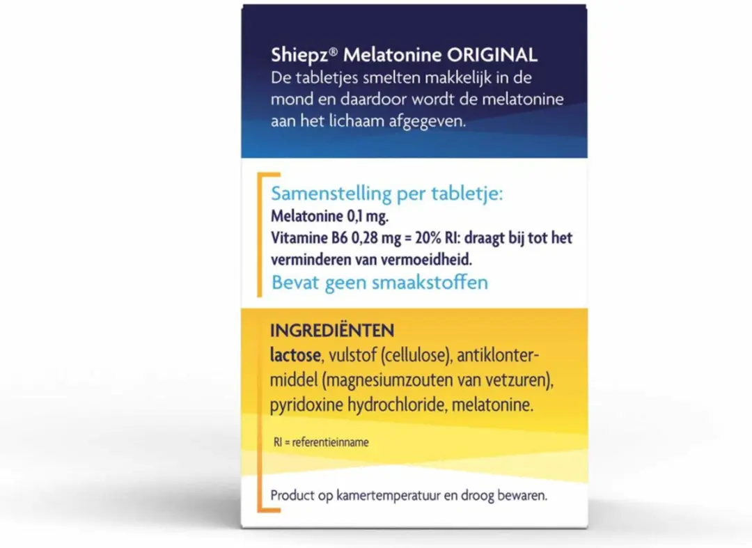 Shiepz Melatonine Original 0,1mg - 500 Tabletten
