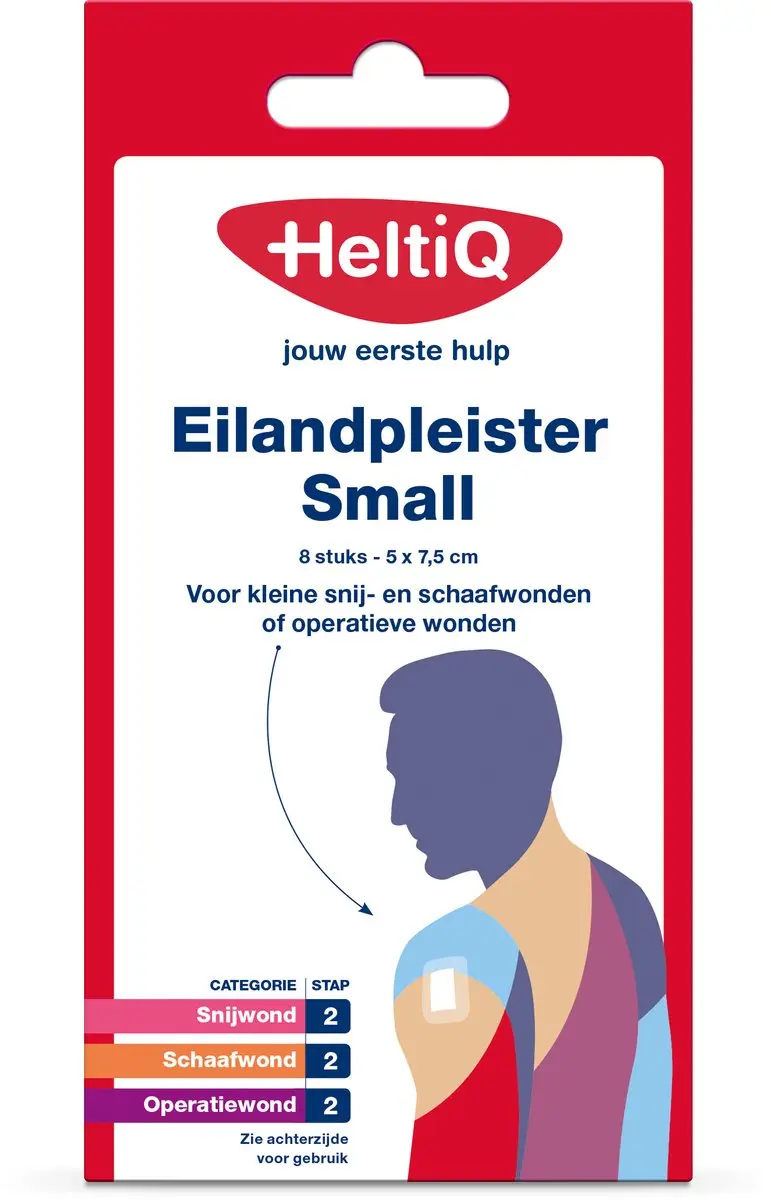 Heltiq Eilandpleister Small 7,5x5cm - 8 Stuks