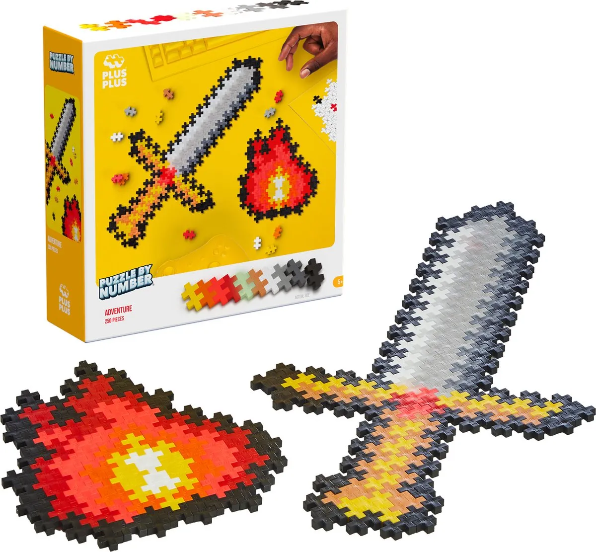 Plus-Plus Puzzle by Number Zwaard 250 Stuks