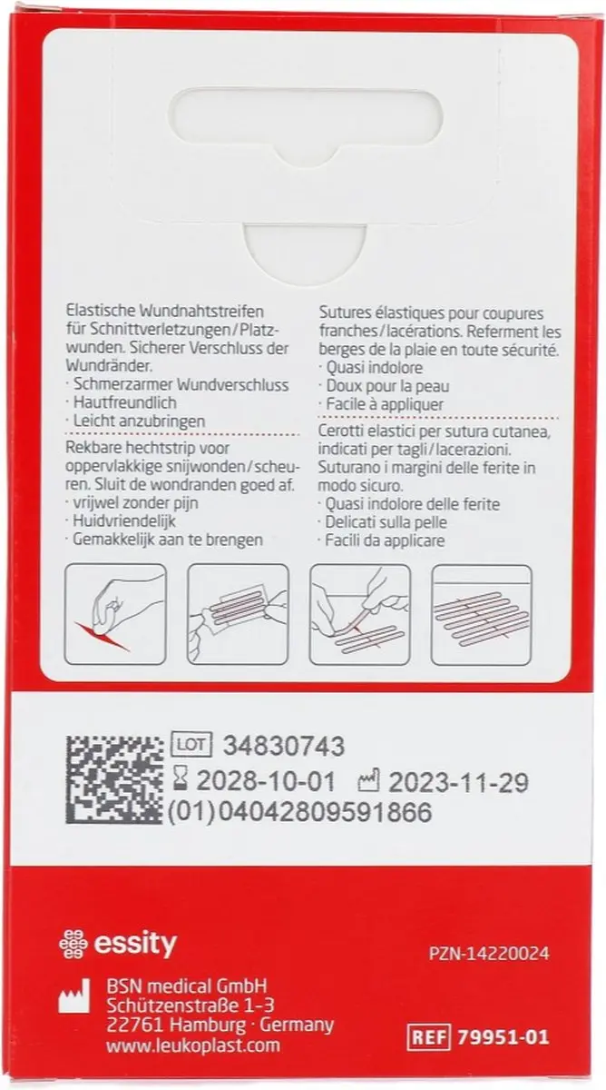Leukoplast Leukosan Hechtstrips - 9 Stuks - Beige
