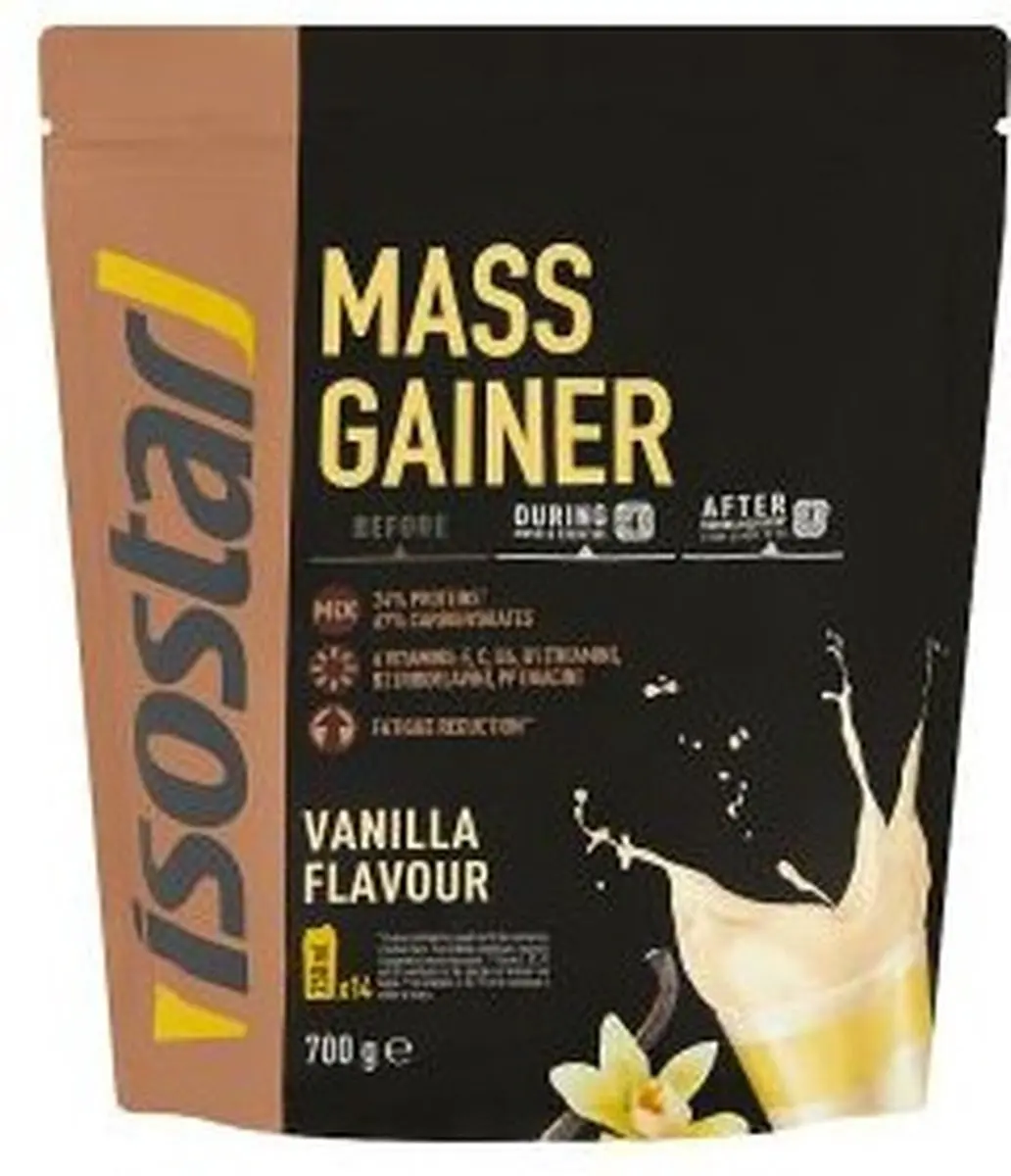 Isostar Massgainer Vanille 700g - 14 Shakes