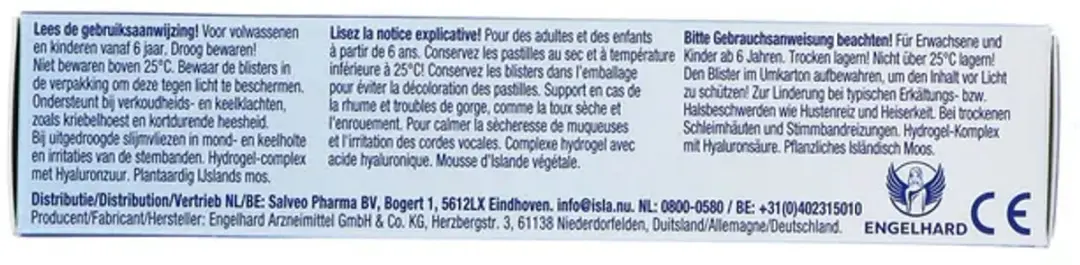 Isla Medic hydro+ Kersen Pastilles - 20 Stuks