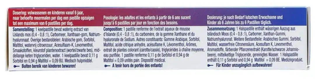 Isla Medic hydro+ Kersen Pastilles - 20 Stuks
