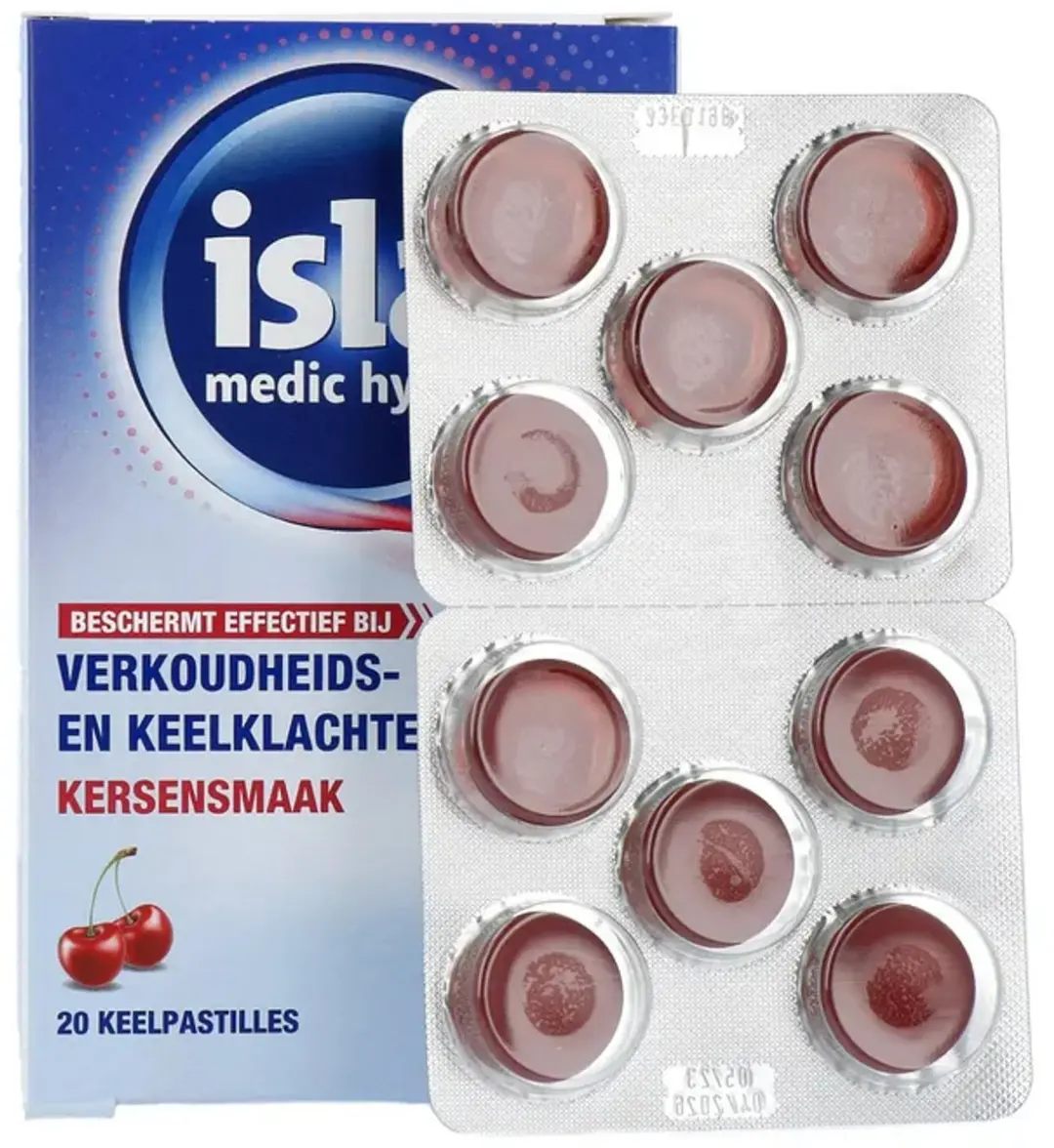 Isla Medic hydro+ Kersen Pastilles - 20 Stuks