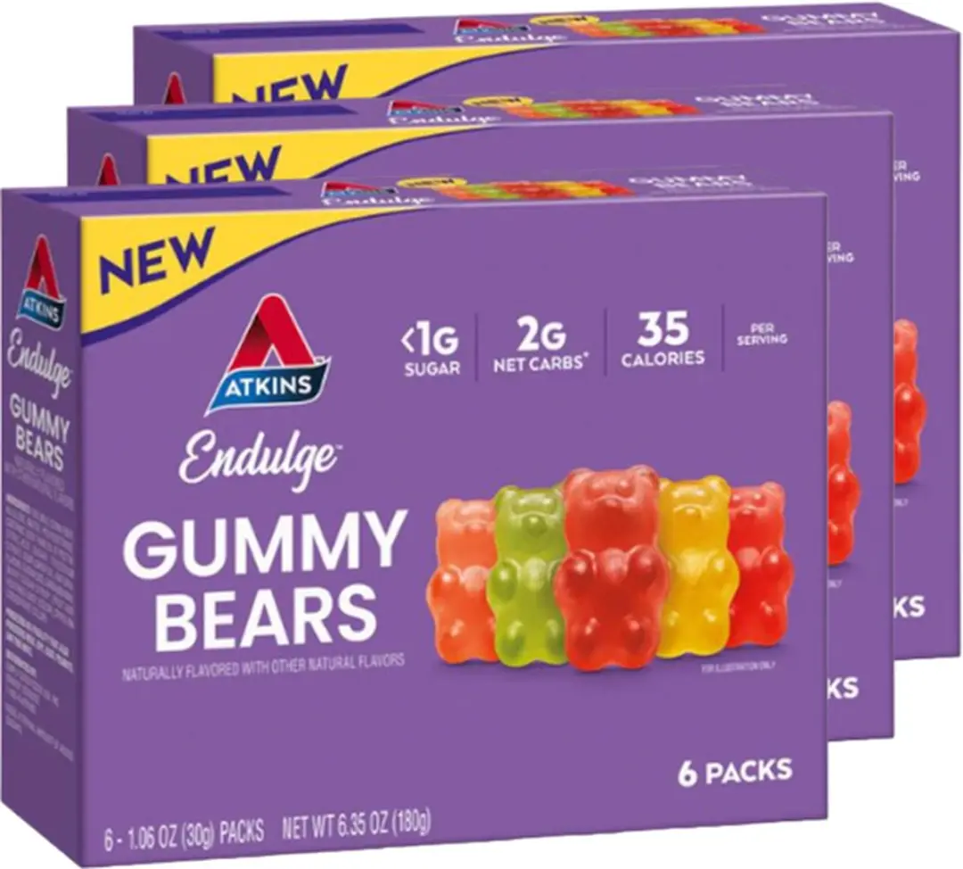 Atkins Endulge Gummy Bears 3x180g