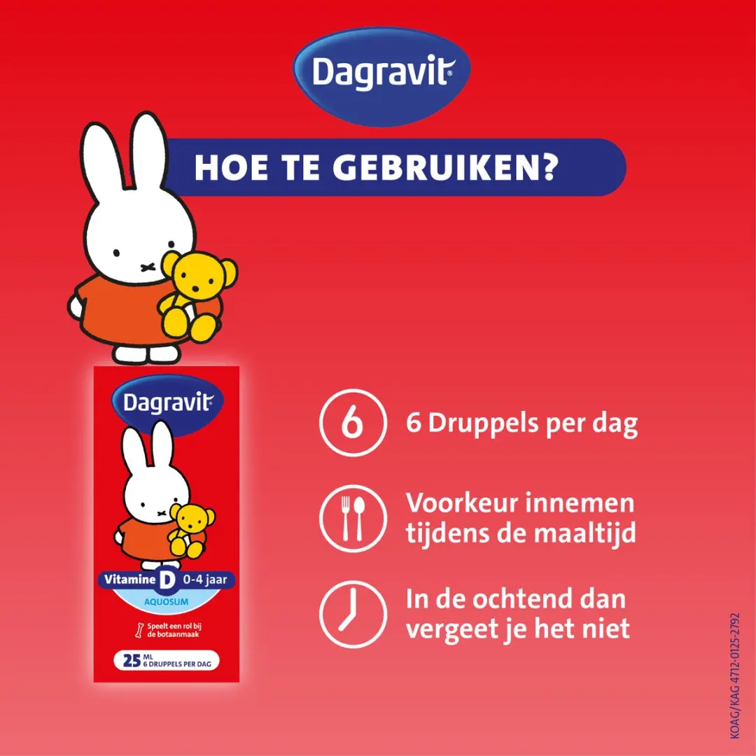 Dagravit Kids Vitamine D Aquosum Nijntje 25ml