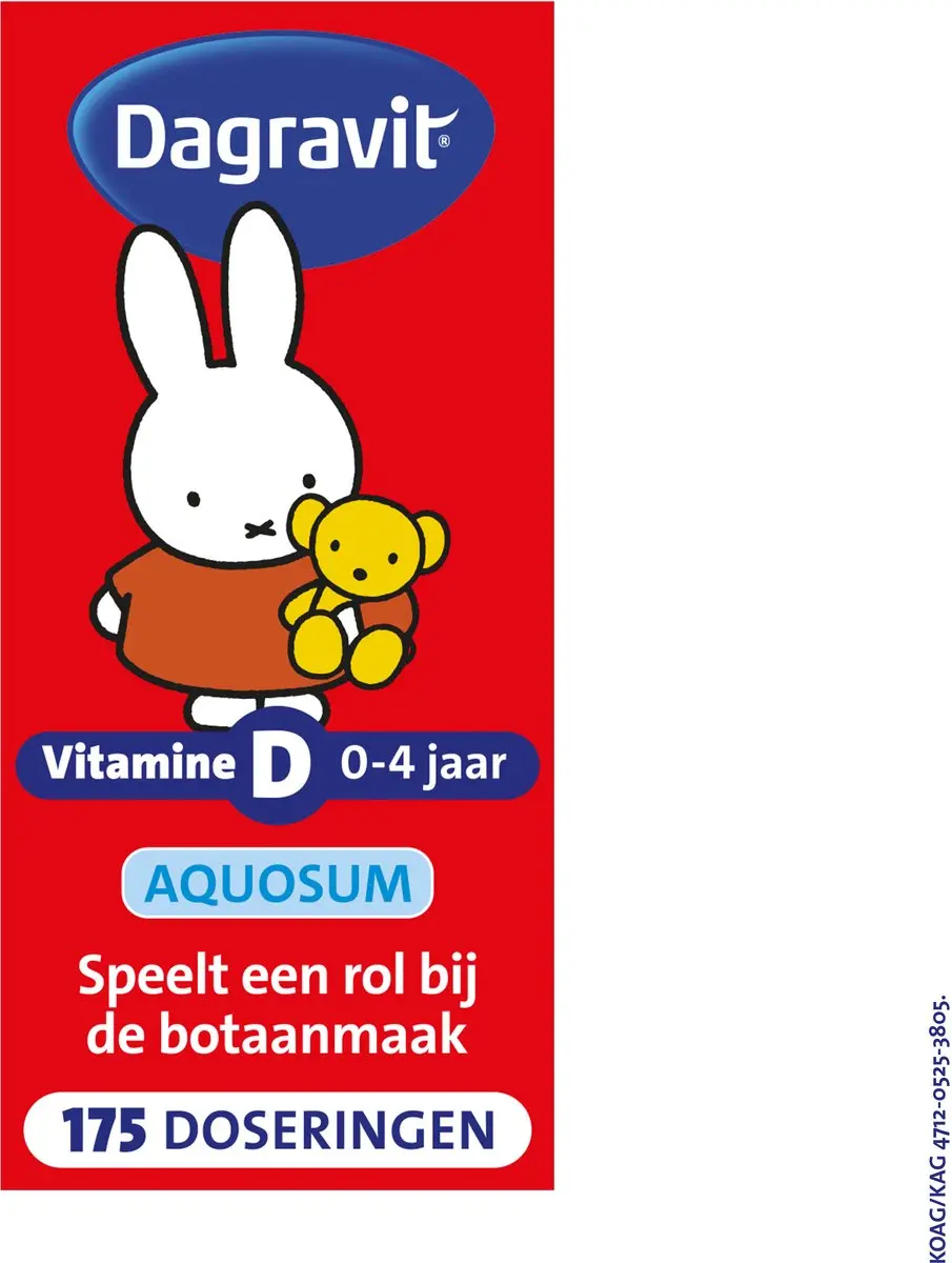 Dagravit Kids Vitamine D Aquosum Nijntje 25ml