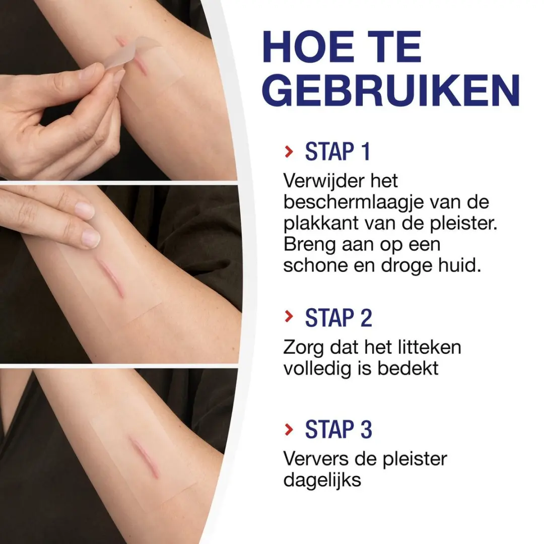 Hansaplast Littekenpleisters 21 Stuks - 3,8x6,8cm Transparant