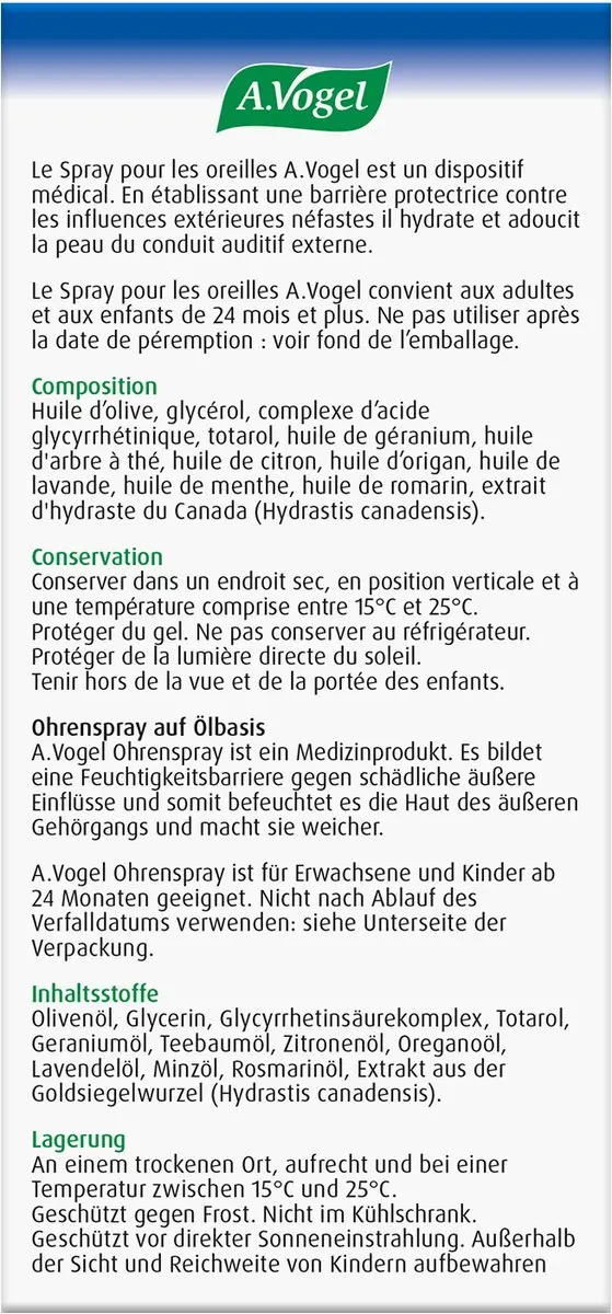 A.Vogel Oorspray 10ml