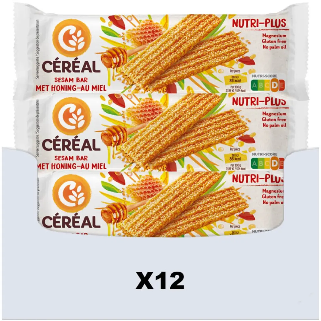 Cereal Sesambar Honing - 12x50g Voordeelverpakking