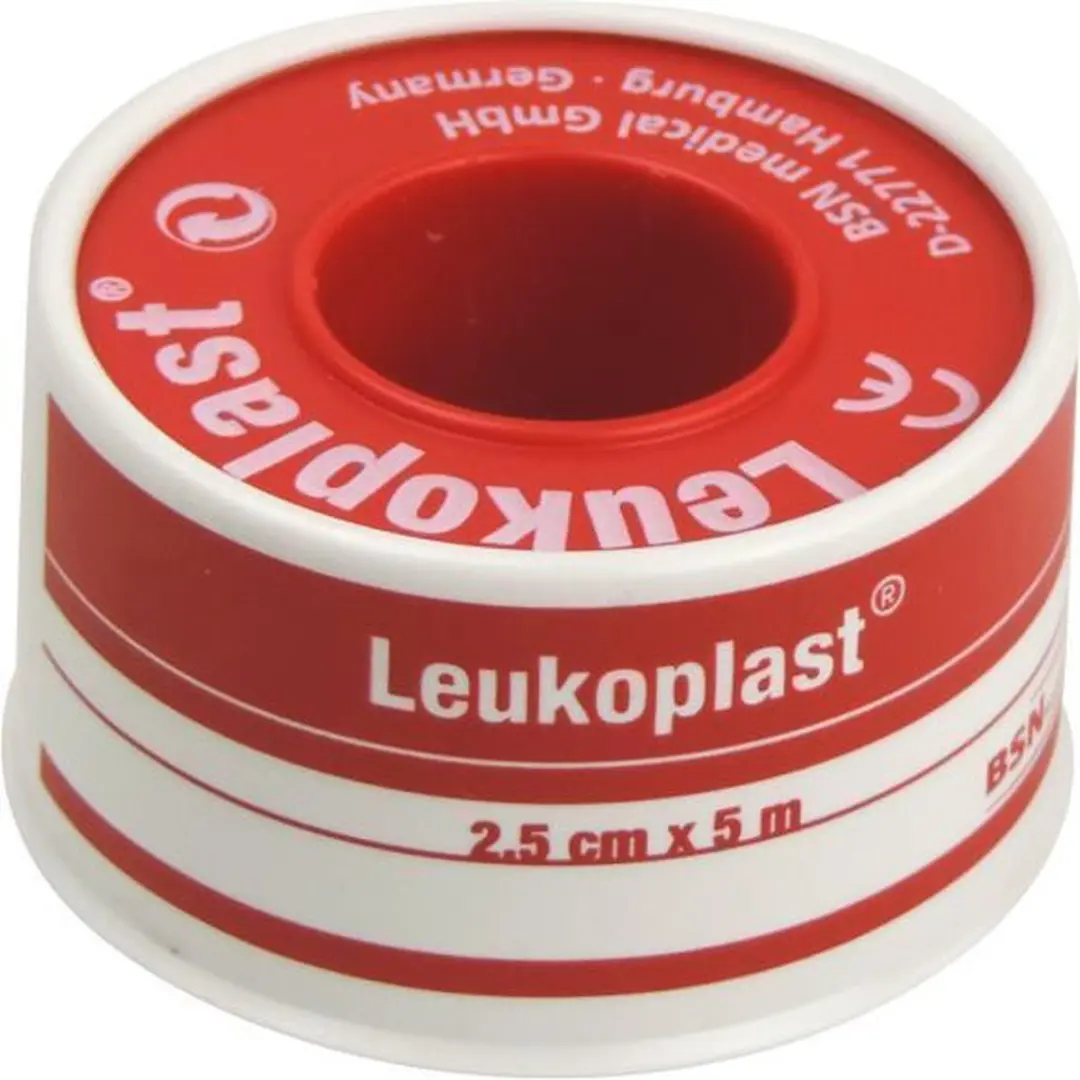 Leukoplast Hechtpleister met Klemring 2,5cm x 5m - 12 Stuks