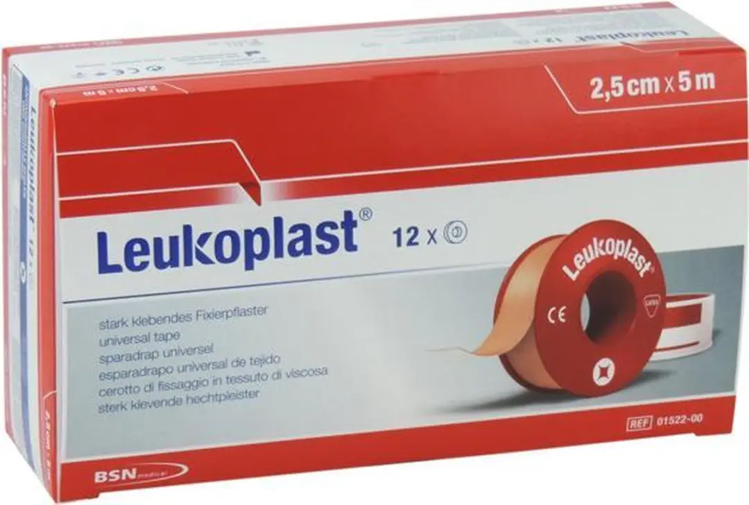 Leukoplast Hechtpleister met Klemring 2,5cm x 5m