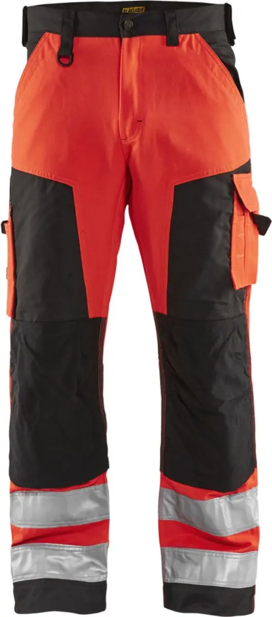 Blåkläder Werkbroek 1566-1811 High Vis Rood/Zwart