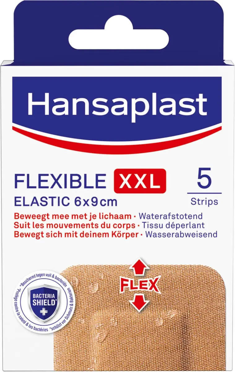 Hansaplast Flexible Elastic XXL Pleisters 6x9cm