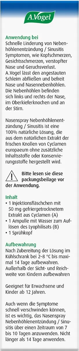 A.Vogel Bijholteontsteking Cyclamen 50mg - 0.5ml