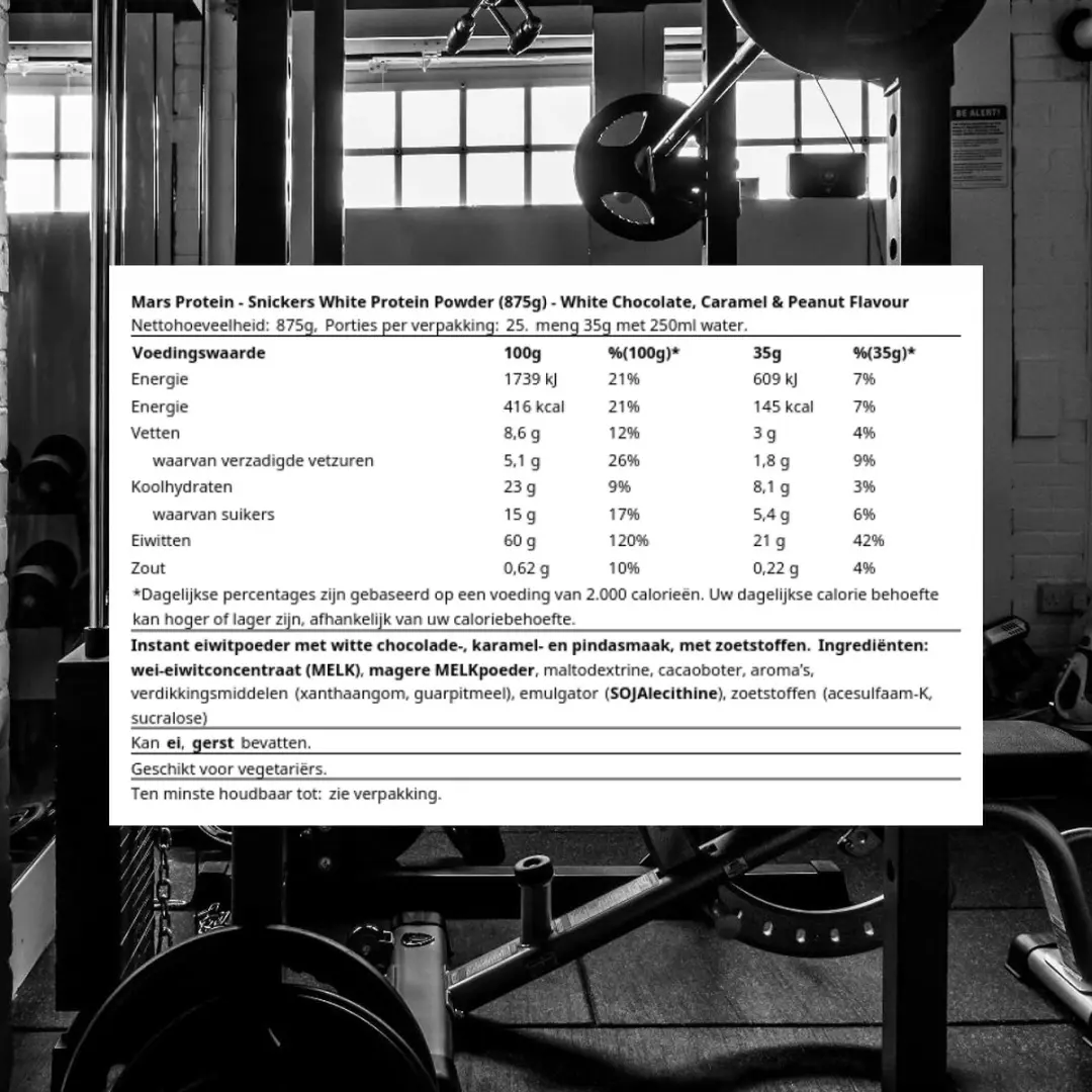 Snickers White Protein Powder 875g - Eiwitpoeder