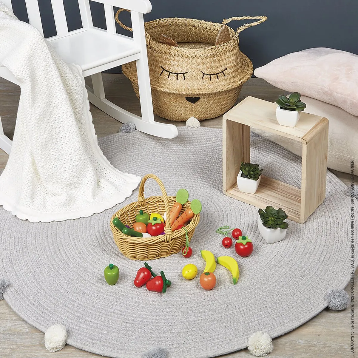 Janod In De Keuken Groenten & Fruit Mand - 24 Stuks Multikleur