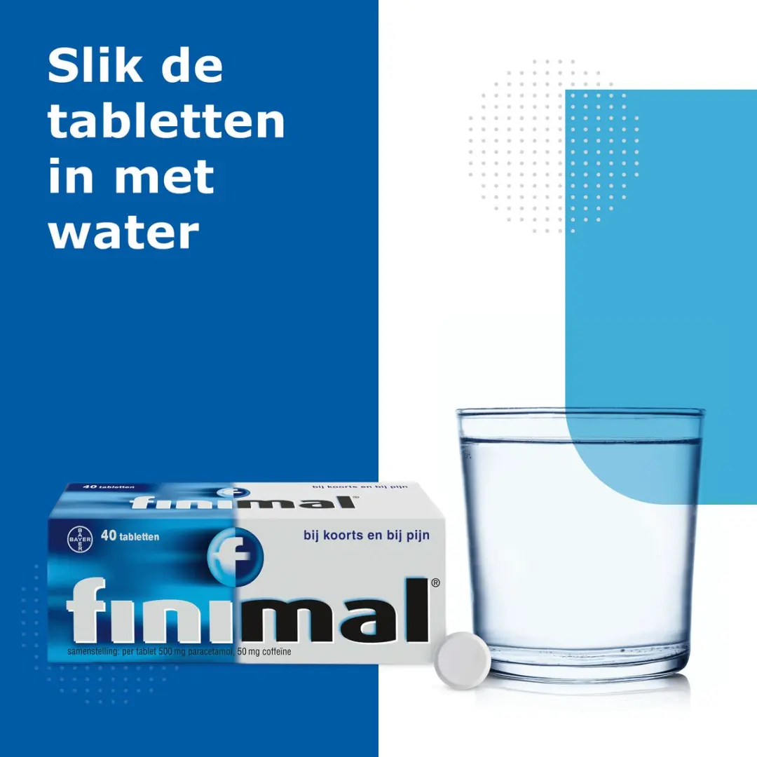 Finimal Paracetamol + Cafeïne Tabletten 40 Stuks