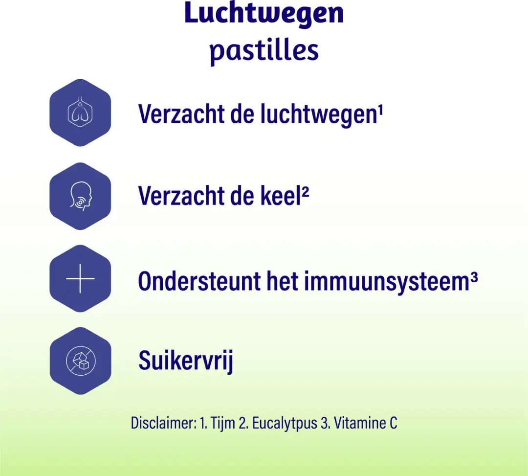 Dampo Luchtwegen Pastilles Suikervrij - 24 Stuks
