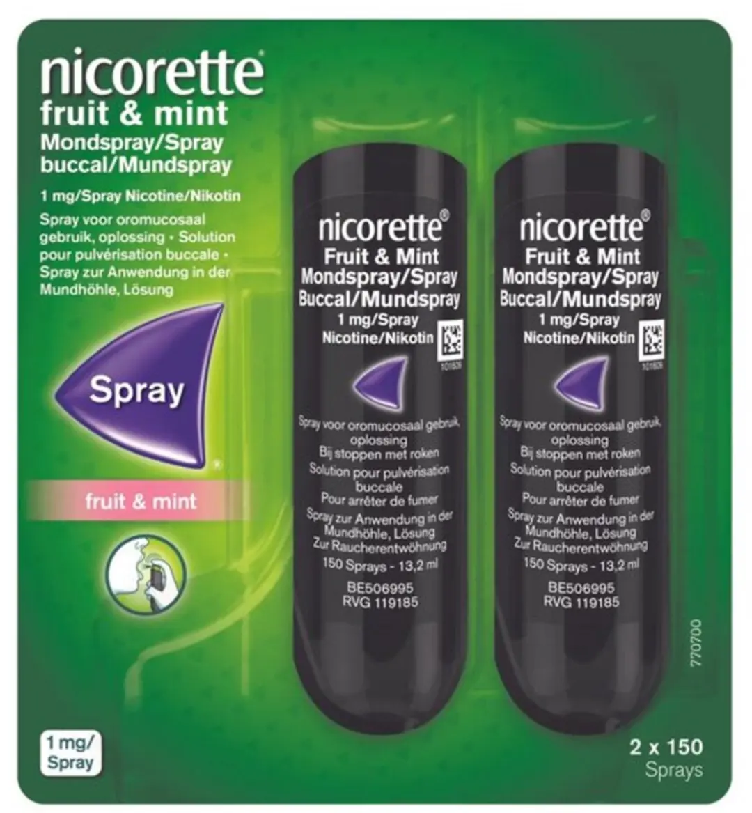 Nicorette Fruit & Mint Mondspray 1mg