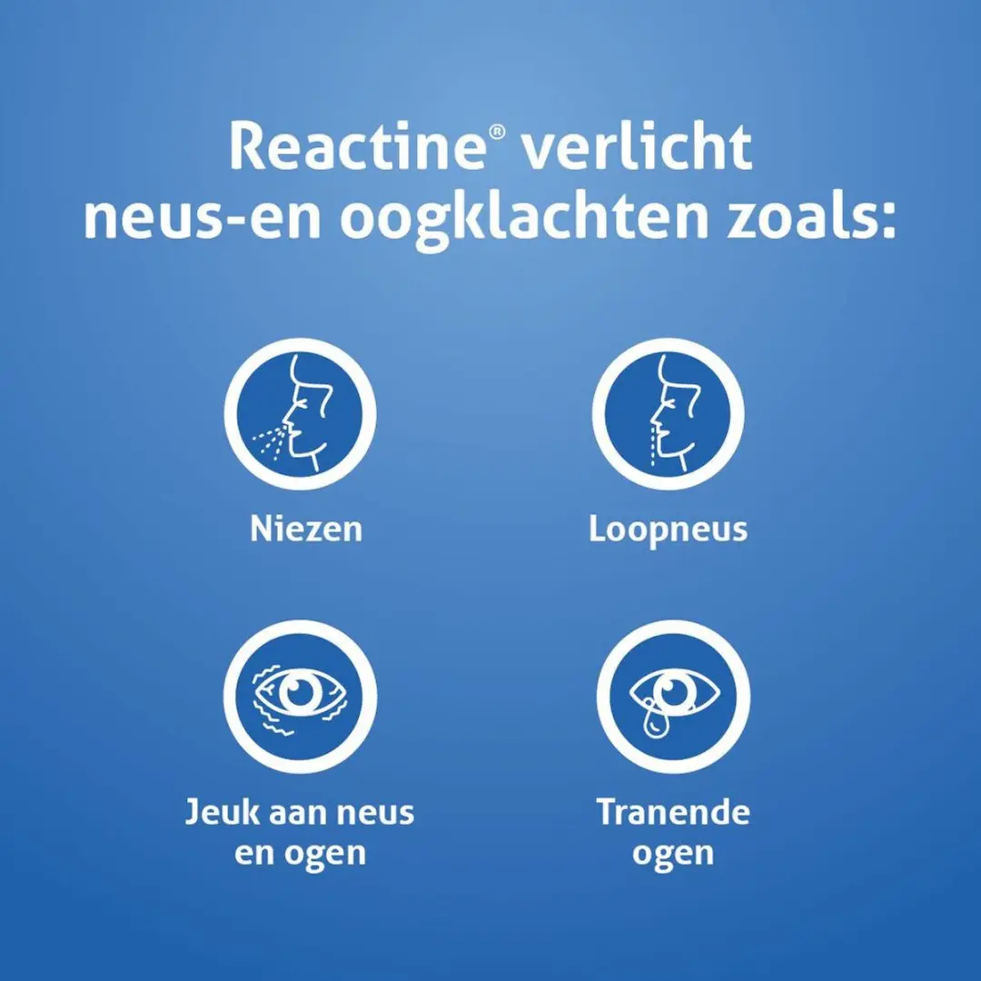 Reactine Allergietabletten Cetirizine 10mg - 21 Stuks