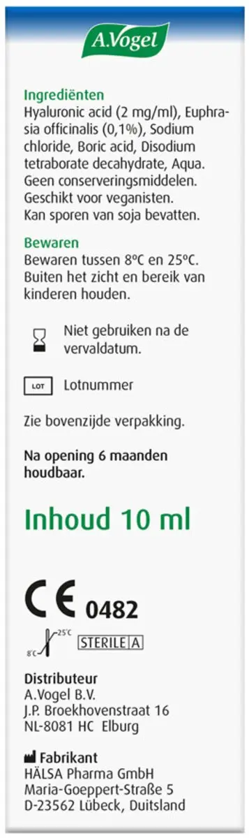 A.Vogel Oogdruppels Extra Intensief 2x10ml