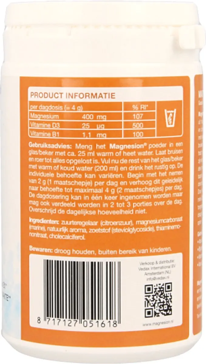 Magnesion Vedax Senior Mineralen 125g
