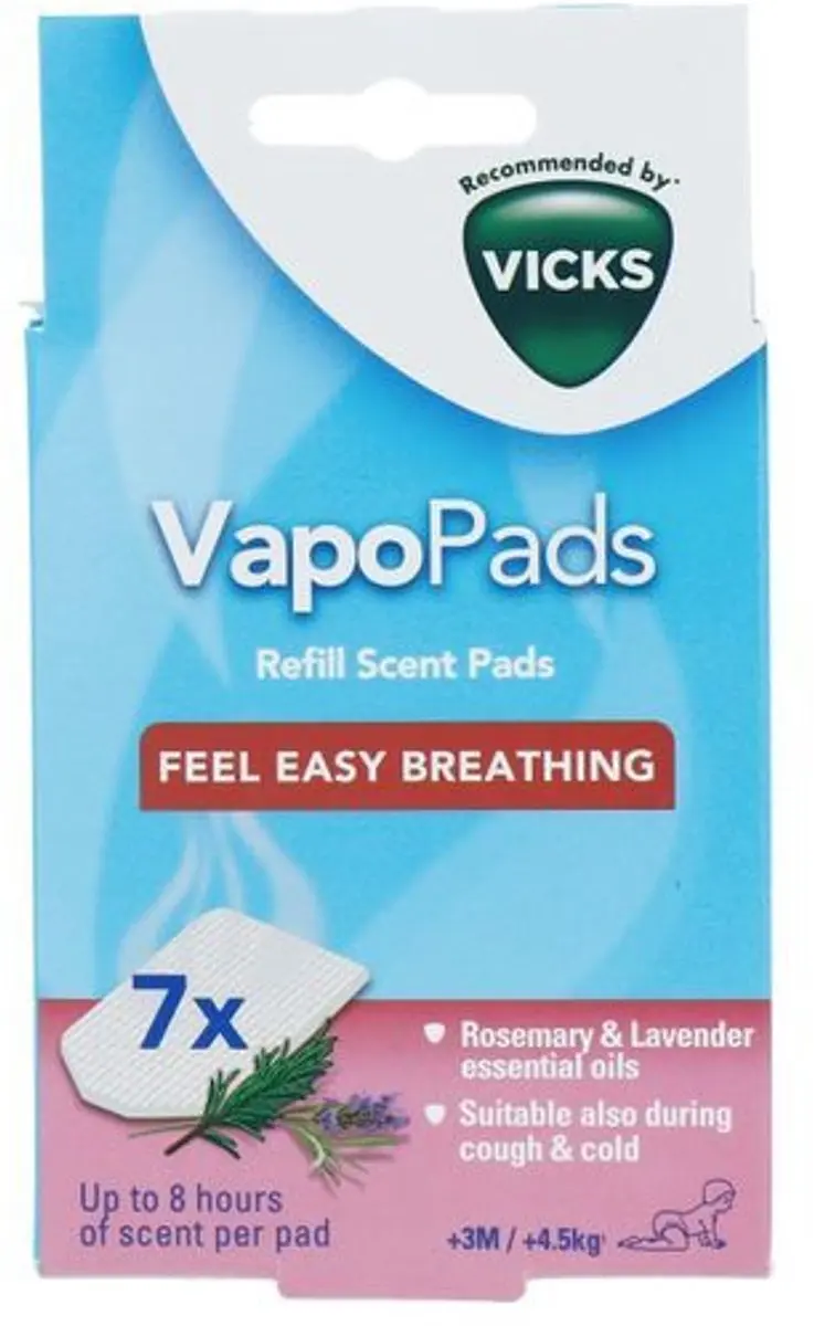 Vicks Vapopad Rozemarijn & Lavendel