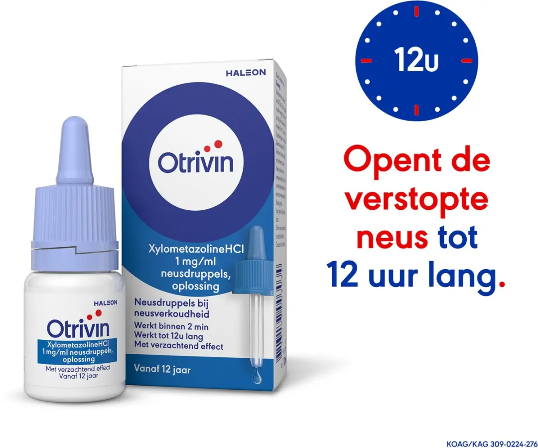 Otrivin Neusdruppels Xylometazoline 0,1% 10ml