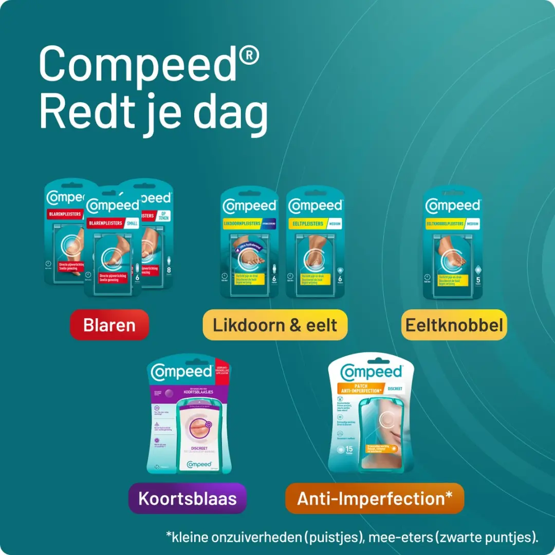 Compeed Blarenpleisters Medium - 6 Stuks - Transparant