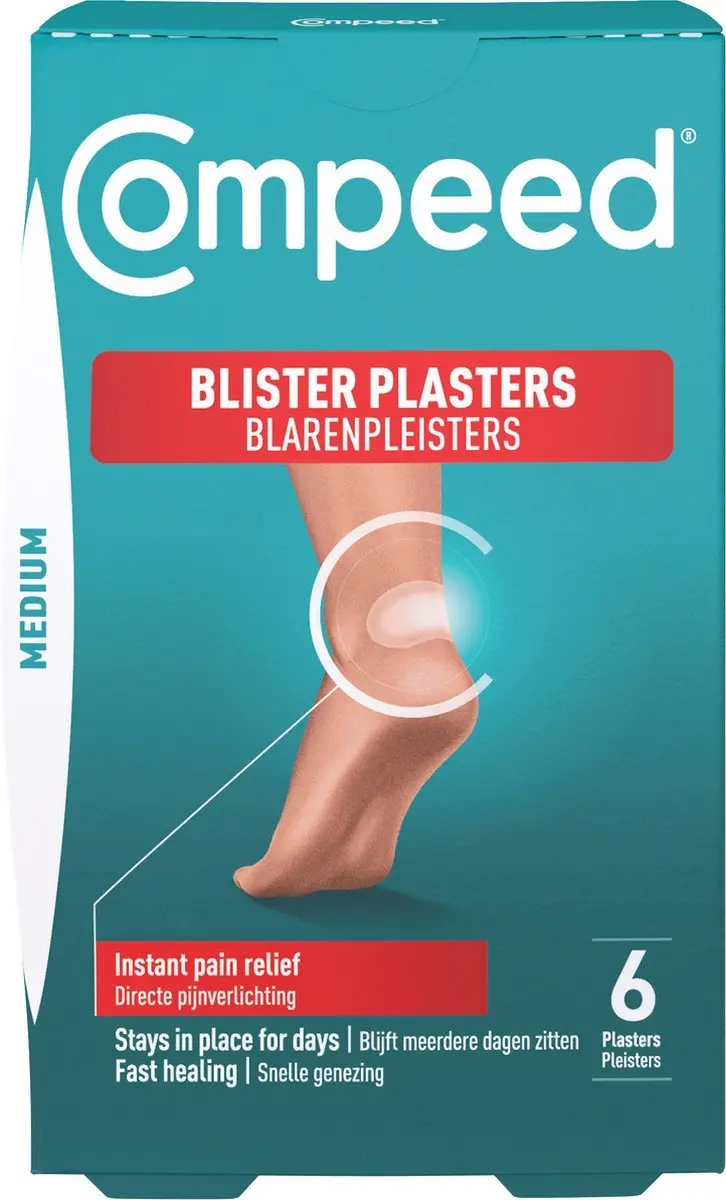 Compeed Blarenpleisters Medium - 6 Stuks - Transparant