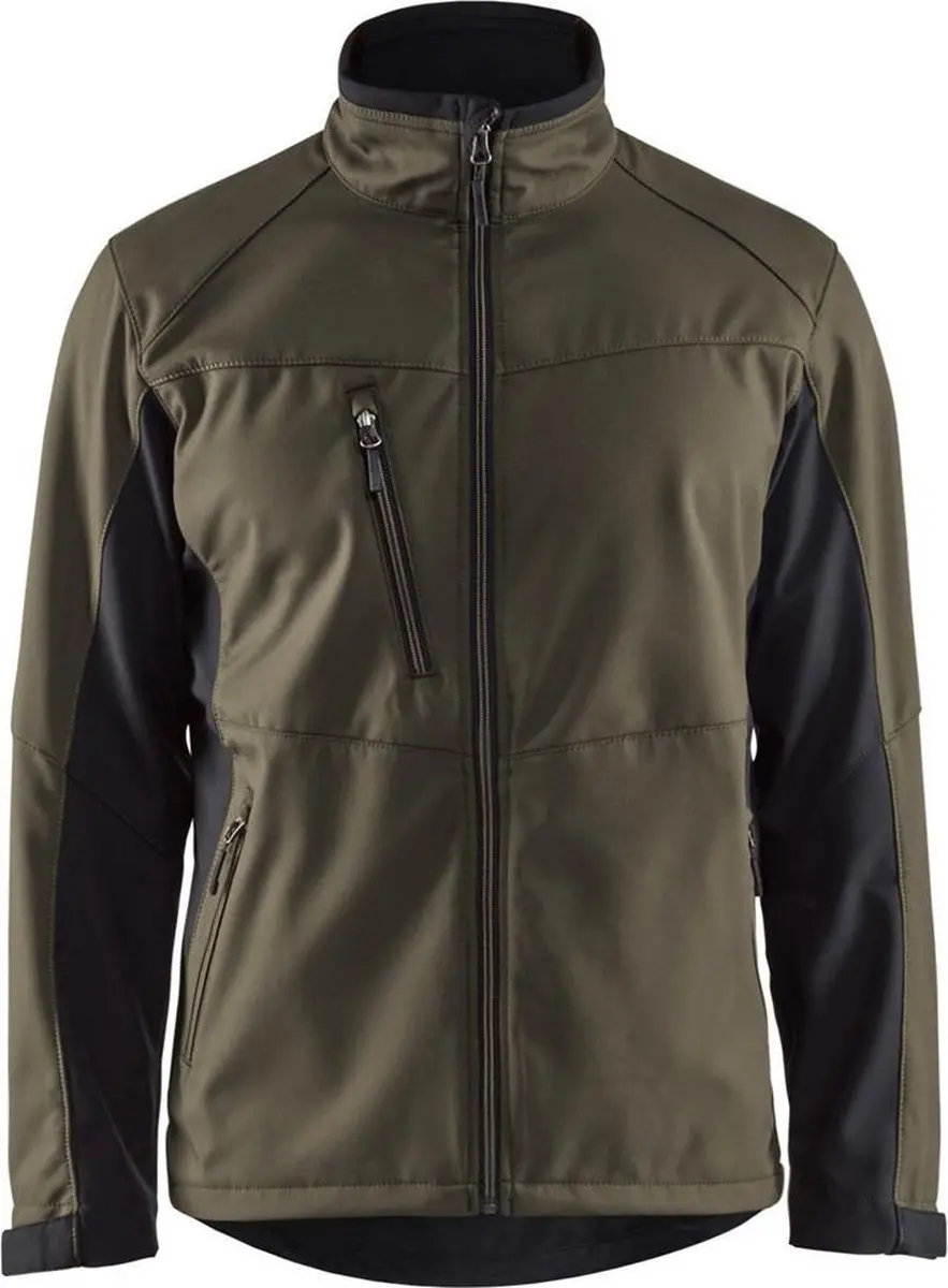 Blåkläder 4950-2516 Softshell Jack - XL - Groen/Zwart