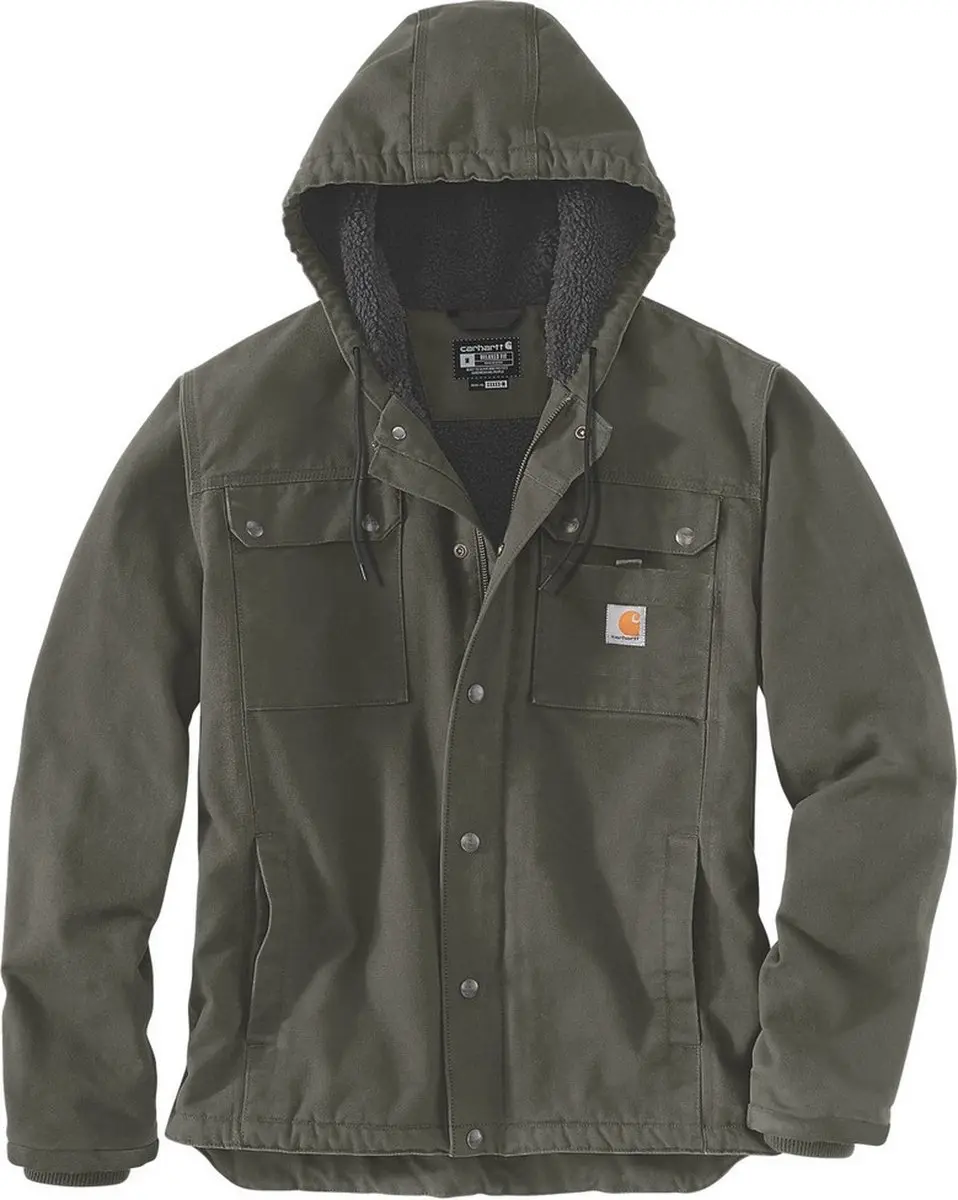 Carhartt Relaxed Fit Washed Duck Sherpa-Lined Utility Jacket