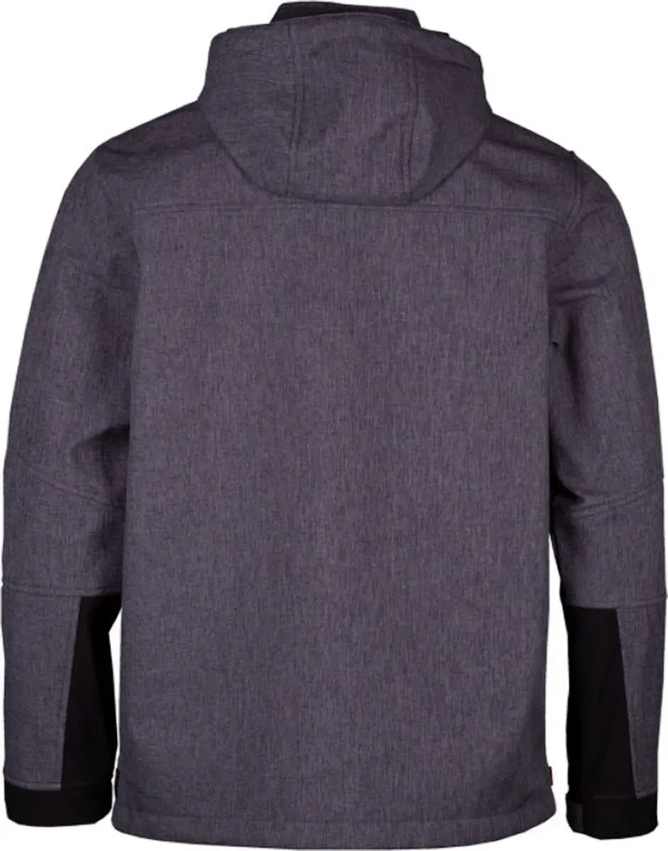 Herock Walder Reflecterende Softshelljas - Antraciet/Zwart - Maat L