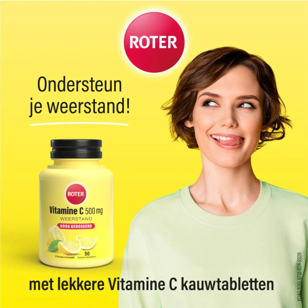 Roter Vitamine C 500mg Kauwtabletten