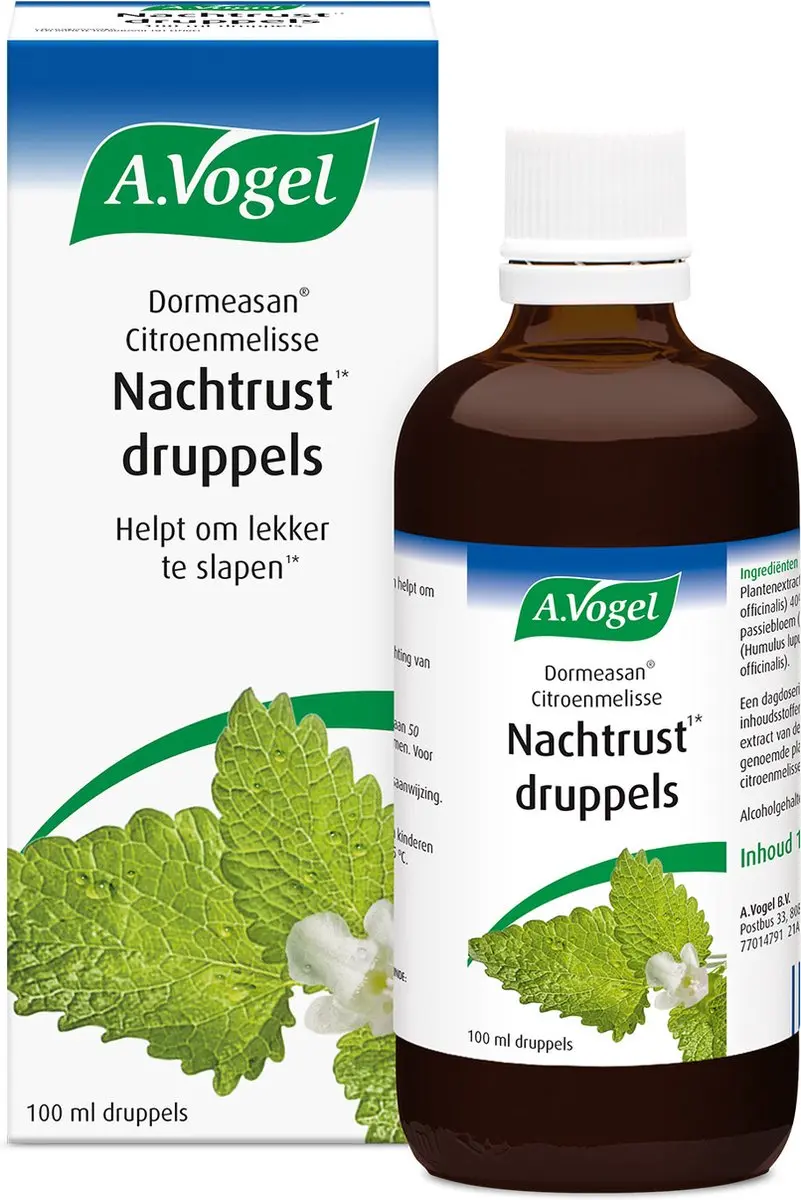 A.Vogel Dormeasan Citroenmelisse Nachtrust Druppels 100ml